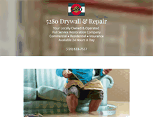 Tablet Screenshot of 5280drywallandrepairs.com